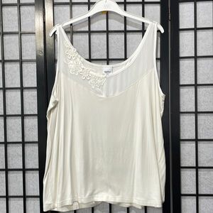Together, Sleeveless Top Off-White SZ18
